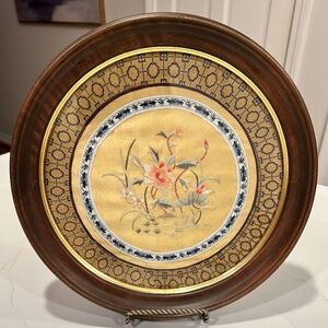 Chinese silk embroidery framed art